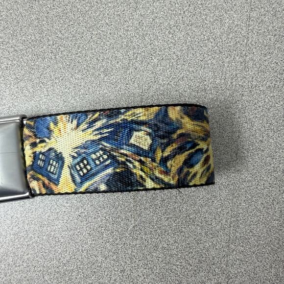 Buckle Down Seatbelt Belt Unisex Doctor Who Blue Nylon Metal Buckle Sci-Fi Booth - Picture 5 of 9
